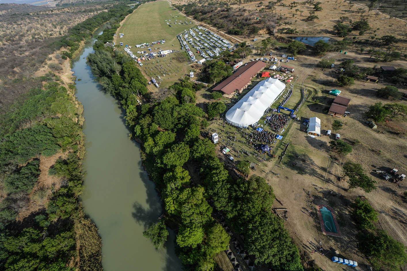 Berg And Bush Race Village Aerial View